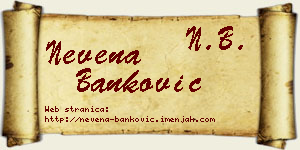 Nevena Banković vizit kartica